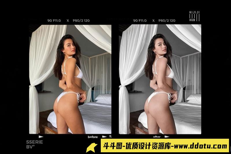 人像LR预设高雅通透灰色调人像预设lr预设ps滤镜pr调色lightroom人像lut插件