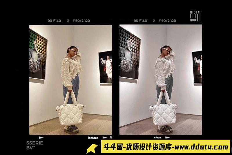 人像LR预设高雅通透灰色调人像预设lr预设ps滤镜pr调色lightroom人像lut插件