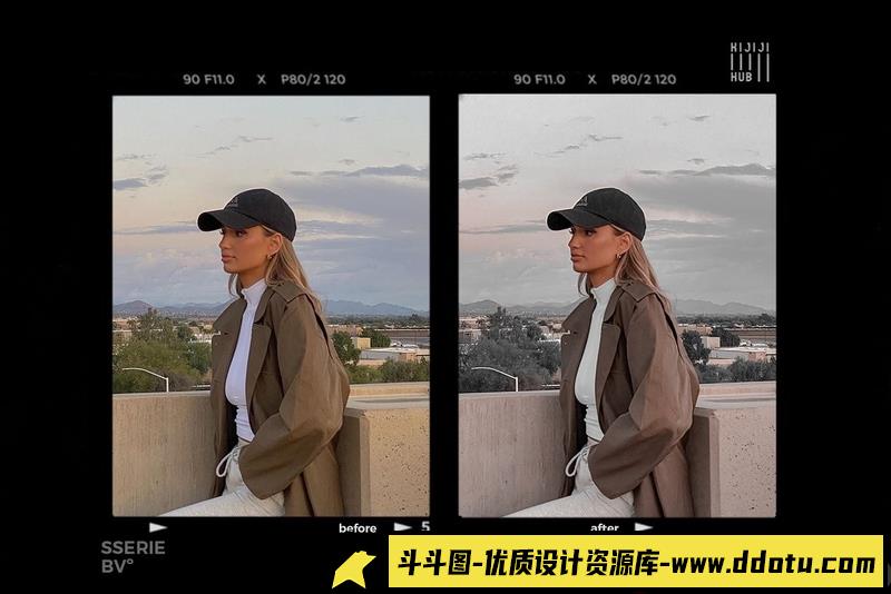 人像LR预设高雅通透灰色调人像预设lr预设ps滤镜pr调色lightroom人像lut插件