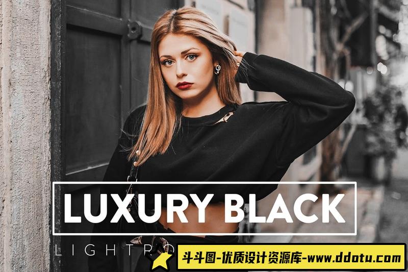 人像LR预设豪华黑暗情绪人像预设与手机预设lr预设ps滤镜pr调色lightroom人像lut插件-斗斗图
