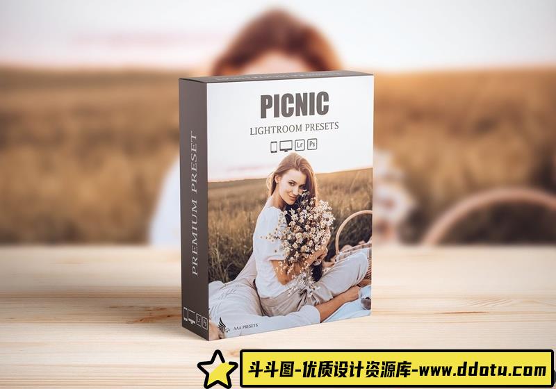 人像LR预设户外暖色调情侣胶片人像预设lr预设ps滤镜pr调色lightroom人像lut插件-斗斗图