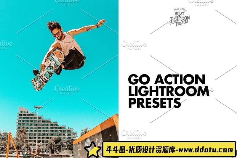 人像LR预设极限运动,滑板无人机航拍后期调色预设lr预设ps滤镜pr调色lightroom人像lut插件-斗斗图