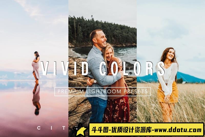 人像LR预设家庭摄影生动明亮色彩预设lr预设ps滤镜pr调色lightroom人像lut插件-斗斗图