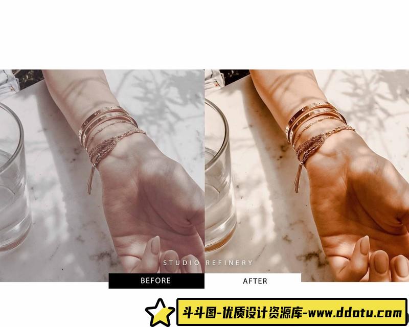 人像LR预设焦糖暖色调人像产品摄影预设lr预设ps滤镜pr调色lightroom人像lut插件