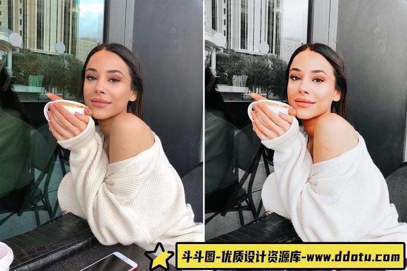 人像LR预设街拍人像迷你质感中性灰色调预设lr预设ps滤镜pr调色lightroom人像lut插件