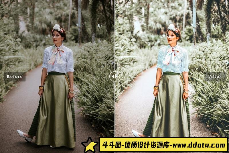 人像LR预设旅拍时尚明亮胶片人像预设lr预设ps滤镜pr调色lightroom人像lut插件