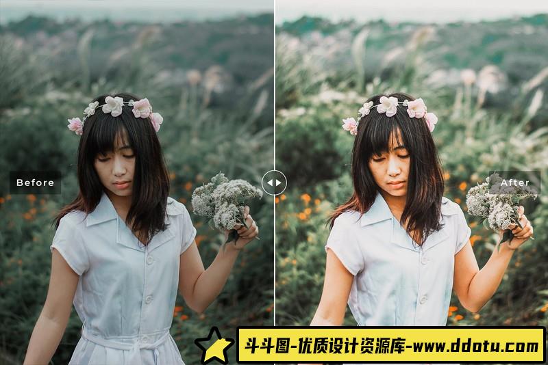 人像LR预设旅拍时尚明亮胶片人像预设lr预设ps滤镜pr调色lightroom人像lut插件