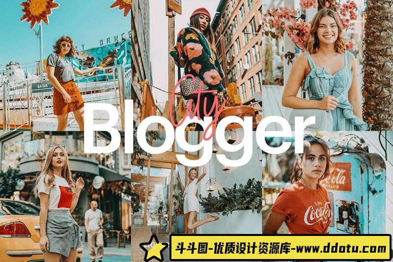 人像LR预设旅行城市博客预设lr预设ps滤镜pr调色lightroom人像lut插件-斗斗图