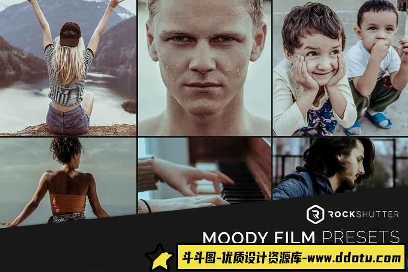人像LR预设旅行情绪人像风光胶片预设lr预设ps滤镜pr调色lightroom人像lut插件-斗斗图