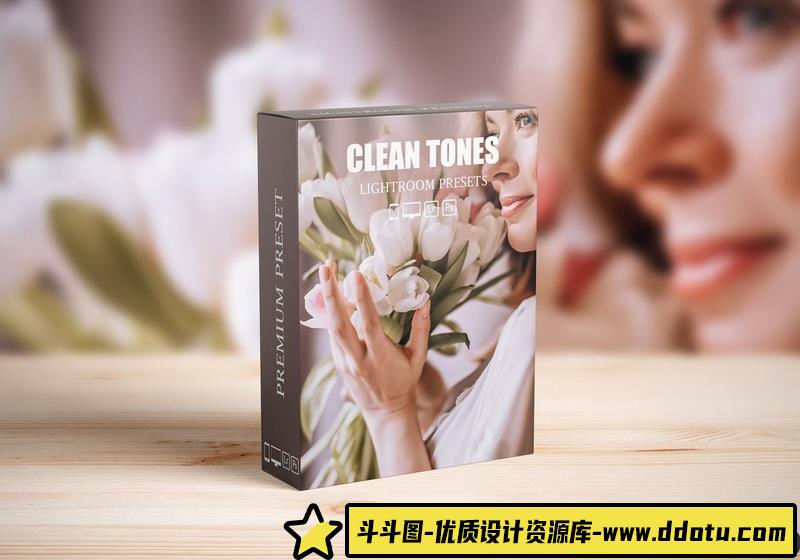 人像LR预设明亮干净电影人像调色预设lr预设ps滤镜pr调色lightroom人像lut插件-斗斗图