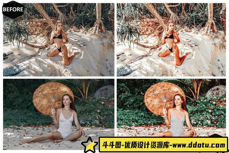 人像LR预设明亮通透电影人像后期调色预设10lr预设ps滤镜pr调色lightroom人像lut插件