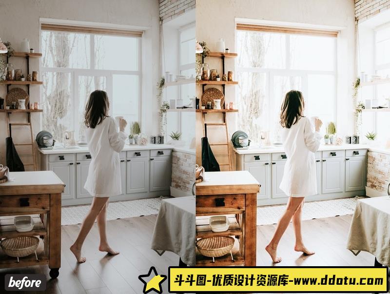 人像LR预设明亮通透家庭人像预设滤镜lr预设ps滤镜pr调色lightroom人像lut插件