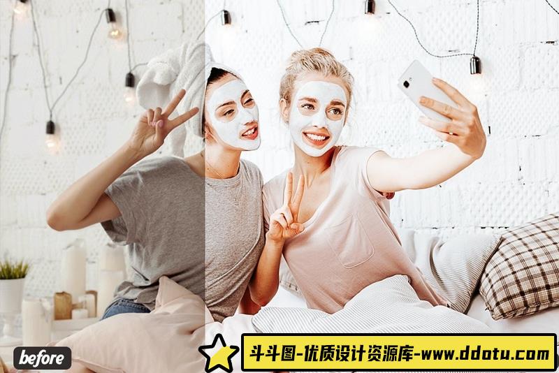 人像LR预设明亮通透家庭人像预设滤镜lr预设ps滤镜pr调色lightroom人像lut插件