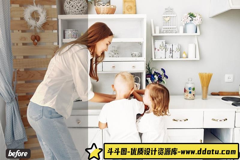 人像LR预设明亮通透家庭人像预设滤镜lr预设ps滤镜pr调色lightroom人像lut插件