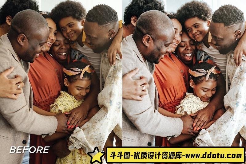 人像LR预设明亮通透家庭人像后期胶片预设+预设lr预设ps滤镜pr调色lightroom人像lut插件