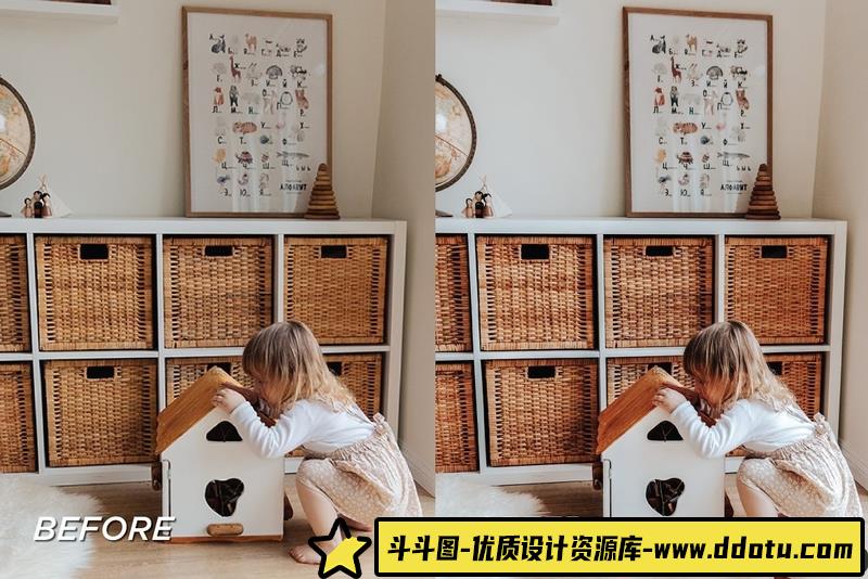 人像LR预设明亮通透家庭人像后期胶片预设+预设lr预设ps滤镜pr调色lightroom人像lut插件