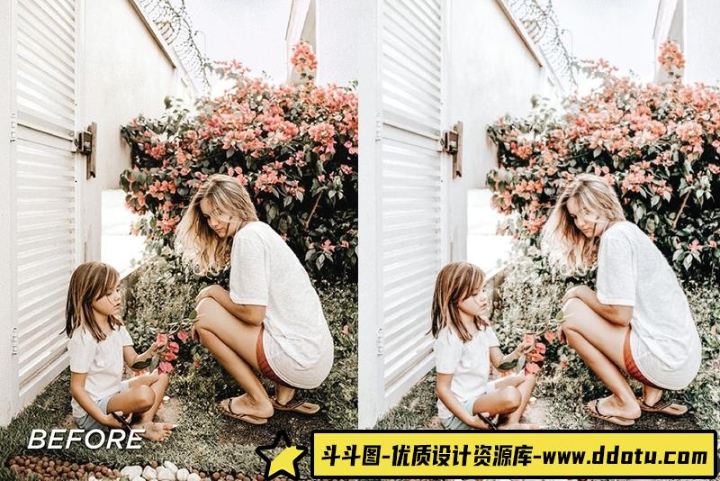 人像LR预设明亮通透家庭人像后期胶片预设+预设lr预设ps滤镜pr调色lightroom人像lut插件