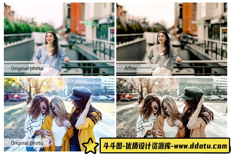 人像LR预设明亮通透牛奶咖啡色调色预设+动作套装lr预设ps滤镜pr调色lightroom人像lut插件