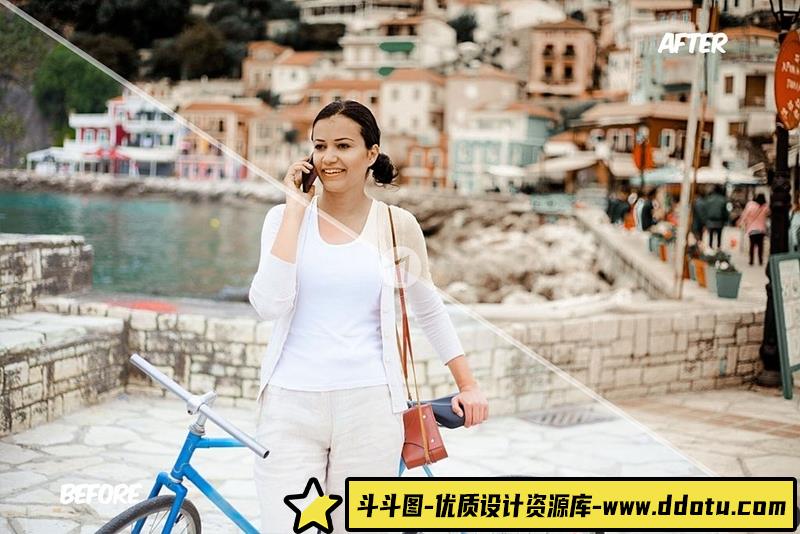 人像LR预设明亮通透牛奶咖啡色调色预设+动作套装lr预设ps滤镜pr调色lightroom人像lut插件