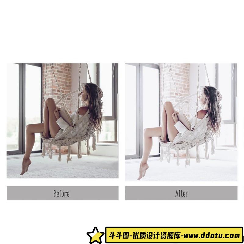 人像LR预设明亮通透人像预设lr预设ps滤镜pr调色lightroom人像lut插件