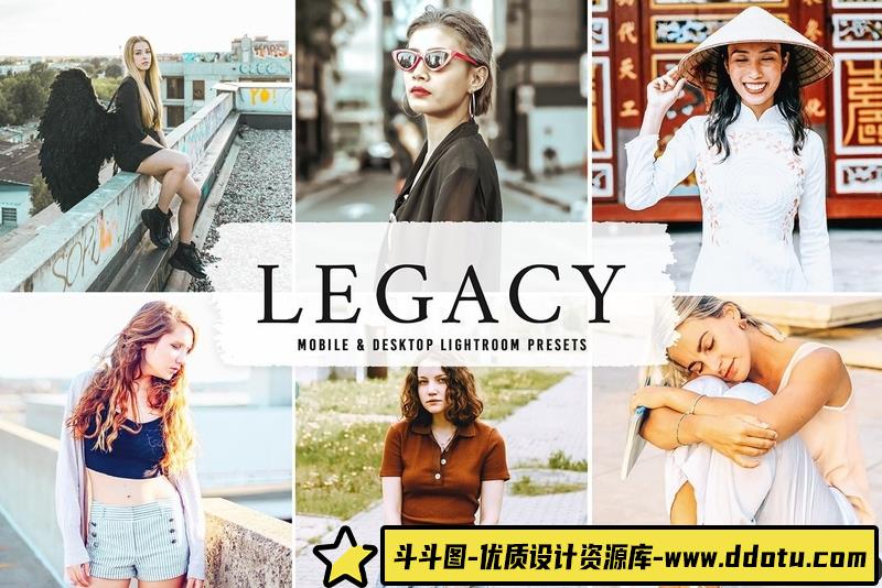人像LR预设清新明亮胶片人像后期调色预设lr预设ps滤镜pr调色lightroom人像lut插件-斗斗图