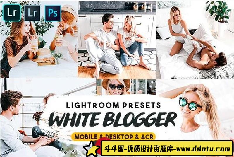 人像LR预设清新明亮通透人像预设lr预设ps滤镜pr调色lightroom人像lut插件-斗斗图