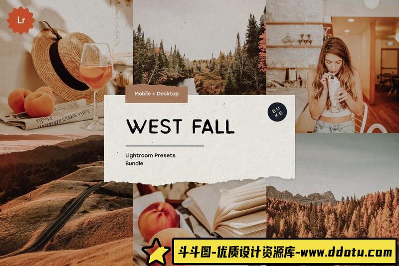 人像LR预设秋季质感电影胶片产品人像预设lr预设ps滤镜pr调色lightroom人像lut插件-斗斗图