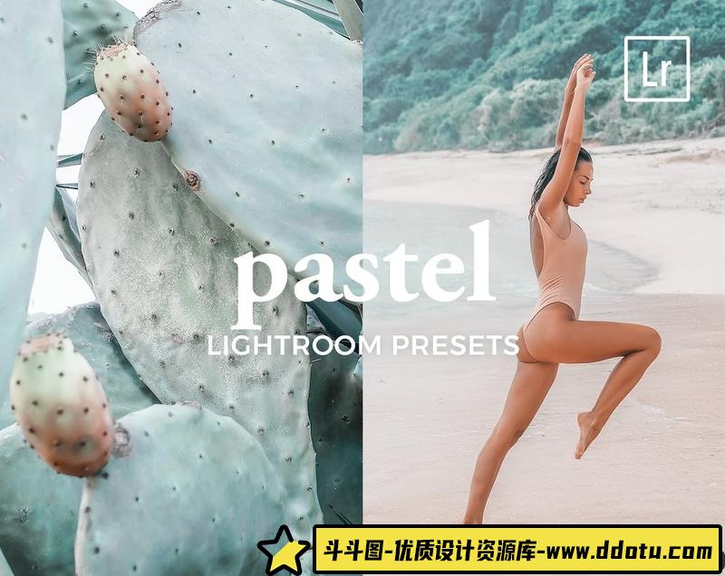 人像LR预设人像写真粉彩玉兰色预设lr预设ps滤镜pr调色lightroom人像lut插件-斗斗图