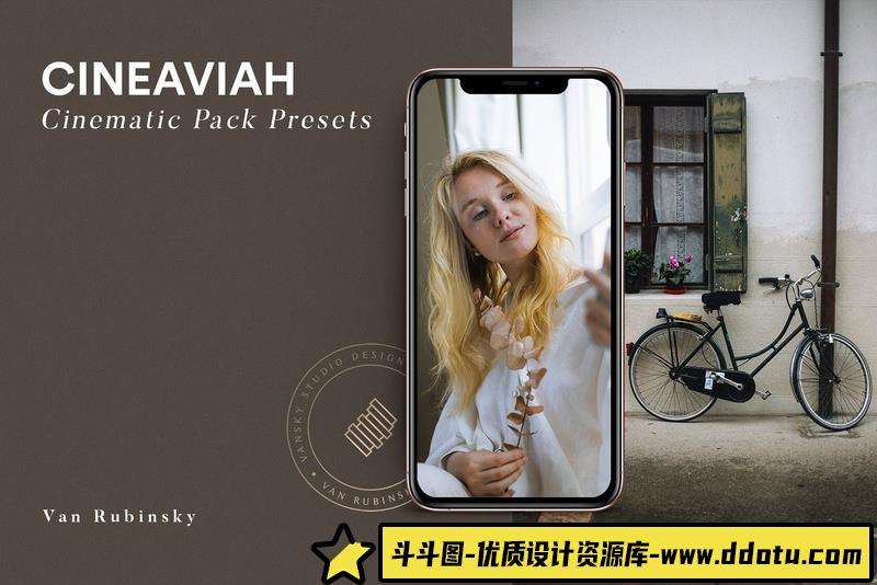 人像LR预设摄影师时尚博客电影色调人像预设预设lr预设ps滤镜pr调色lightroom人像lut插件-斗斗图