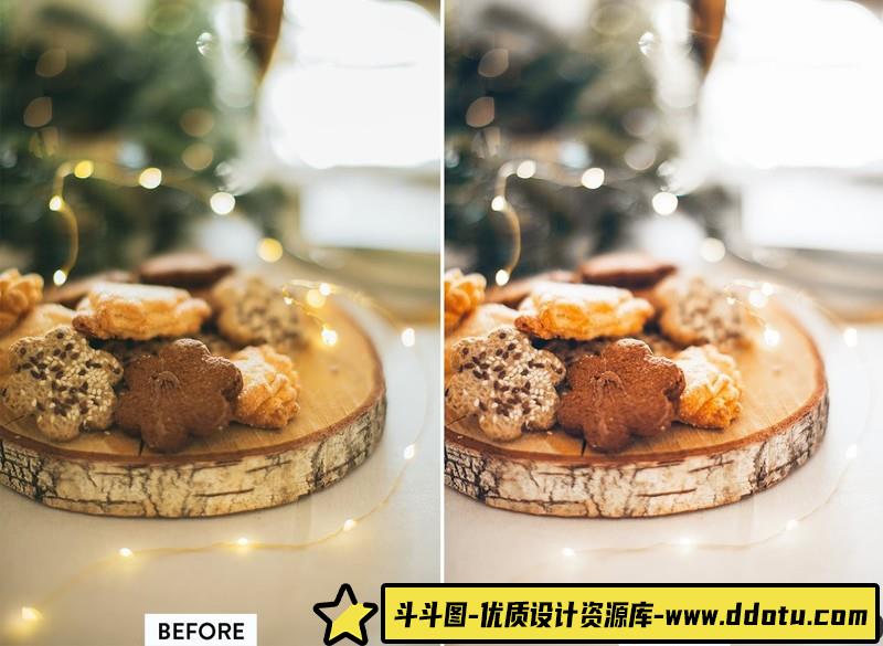 人像LR预设圣诞新年家庭人像预设lr预设ps滤镜pr调色lightroom人像lut插件