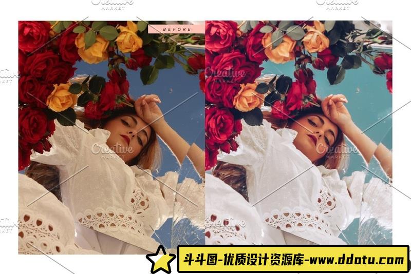 人像LR预设时尚风格照片后期预设lr预设ps滤镜pr调色lightroom人像lut插件