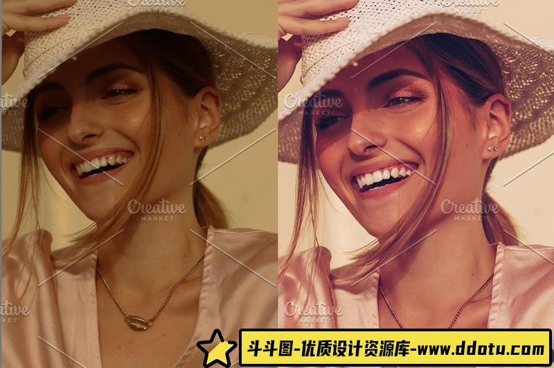 人像LR预设时尚风格照片后期预设lr预设ps滤镜pr调色lightroom人像lut插件