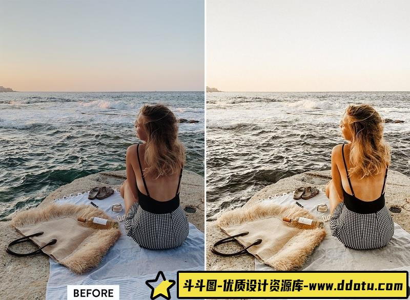 人像LR预设时尚青铜色肤色人像旅拍预设lr预设ps滤镜pr调色lightroom人像lut插件