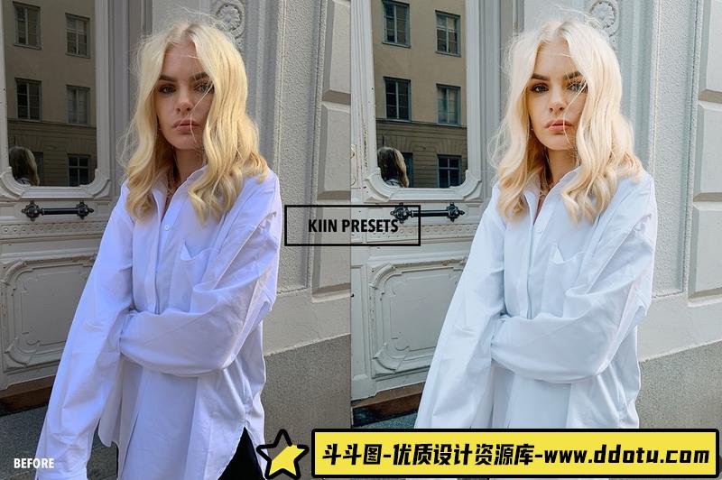 人像LR预设时尚薄荷绿薰衣草丁香色调预设lr预设ps滤镜pr调色lightroom人像lut插件