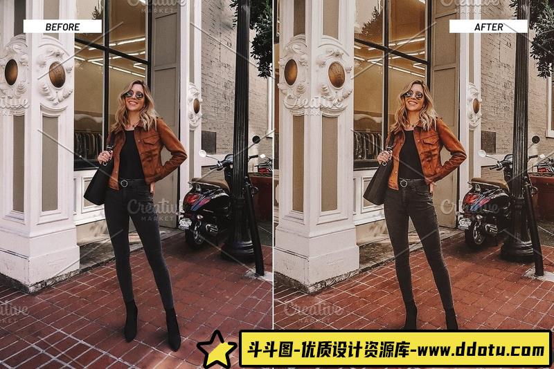 人像LR预设时尚博主胶片人像摄影后期调色预设lr预设ps滤镜pr调色lightroom人像lut插件