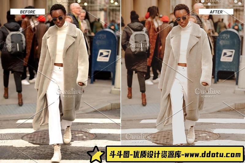 人像LR预设时尚博主胶片人像摄影后期调色预设lr预设ps滤镜pr调色lightroom人像lut插件