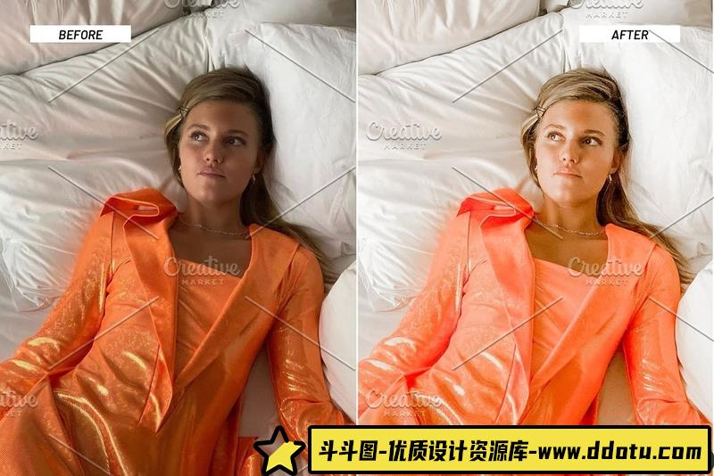 人像LR预设时尚博主胶片人像摄影后期调色预设lr预设ps滤镜pr调色lightroom人像lut插件