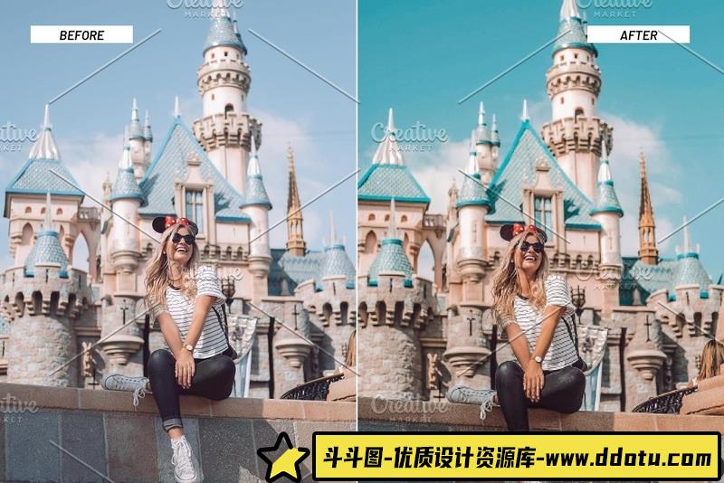 人像LR预设时尚博主胶片人像摄影后期调色预设lr预设ps滤镜pr调色lightroom人像lut插件