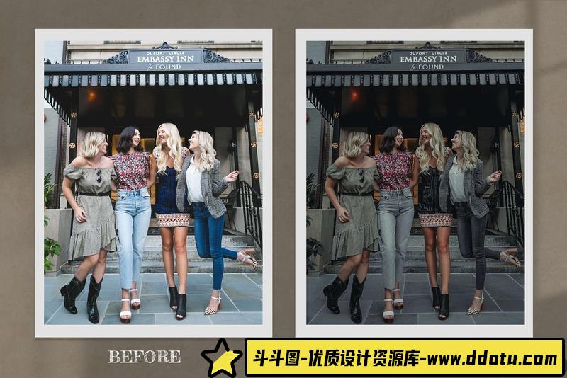 人像LR预设时尚博主照片后期滤镜预设lr预设ps滤镜pr调色lightroom人像lut插件