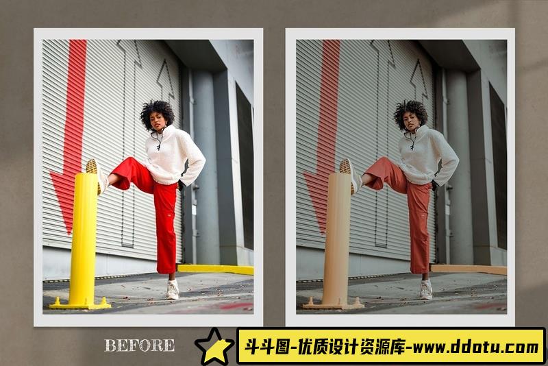 人像LR预设时尚博主照片后期滤镜预设lr预设ps滤镜pr调色lightroom人像lut插件