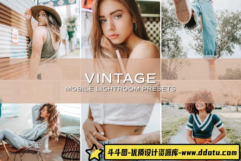 人像LR预设时尚复古人像电影胶片预设lr预设ps滤镜pr调色lightroom人像lut插件-斗斗图