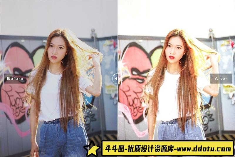 人像LR预设时尚奢华美女博客风格预设lr预设ps滤镜pr调色lightroom人像lut插件-斗斗图
