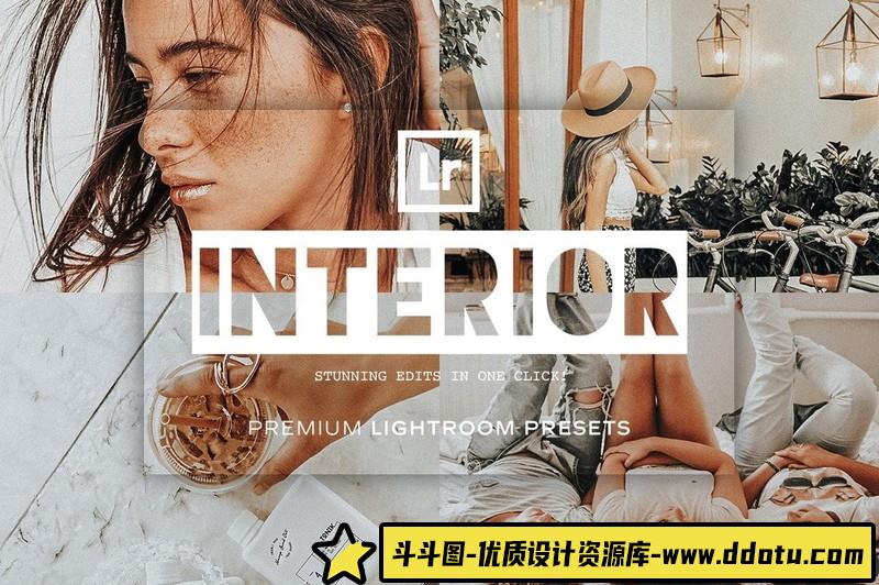 人像LR预设室内私房胶片人像预设lr预设ps滤镜pr调色lightroom人像lut插件-斗斗图