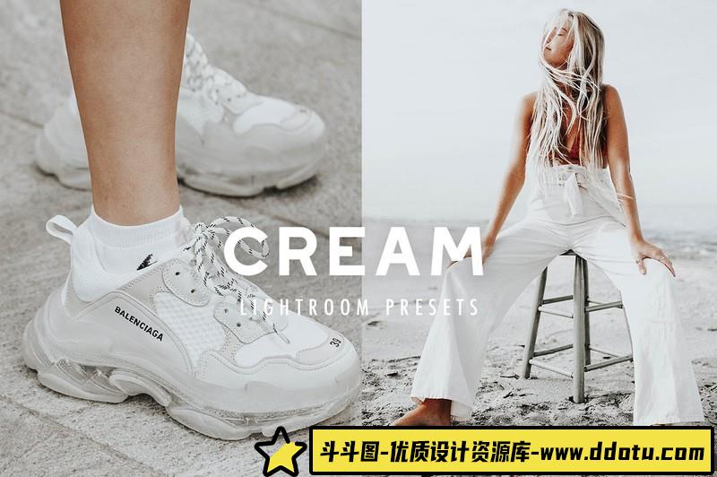 人像LR预设通透奶油中性灰调人像滤镜预设lr预设ps滤镜pr调色lightroom人像lut插件-斗斗图