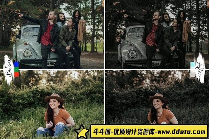 人像LR预设喜怒无常黑暗情绪旅拍人像预设lr预设ps滤镜pr调色lightroom人像lut插件