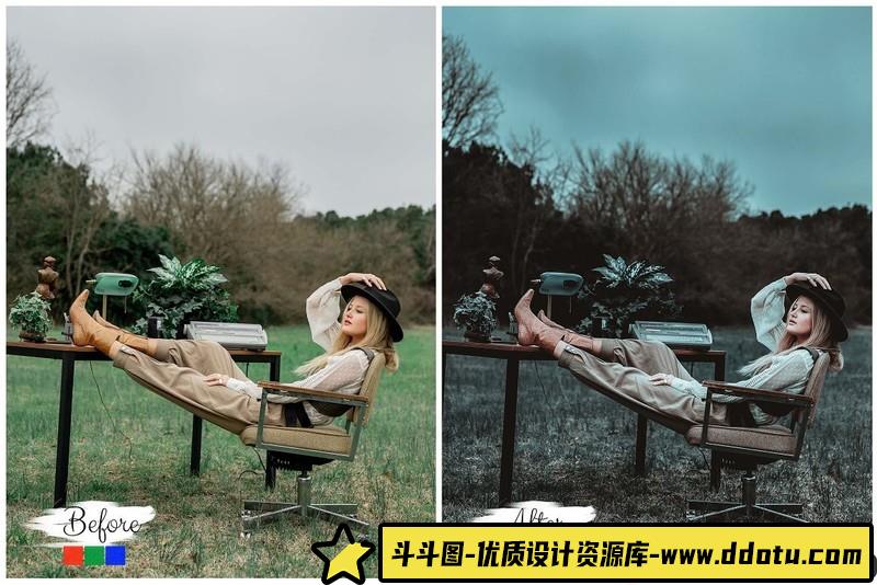 人像LR预设喜怒无常黑暗情绪旅拍人像预设lr预设ps滤镜pr调色lightroom人像lut插件