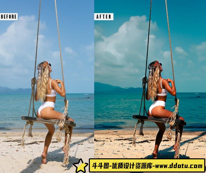 人像LR预设夏季色调旅拍人像后期调色预设lr预设ps滤镜pr调色lightroom人像lut插件