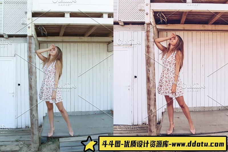 人像LR预设夏季时尚人像预设lr预设ps滤镜pr调色lightroom人像lut插件