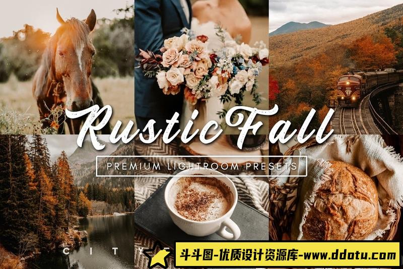 人像LR预设乡村秋季婚礼人像预设与手机版预设lr预设ps滤镜pr调色lightroom人像lut插件-斗斗图