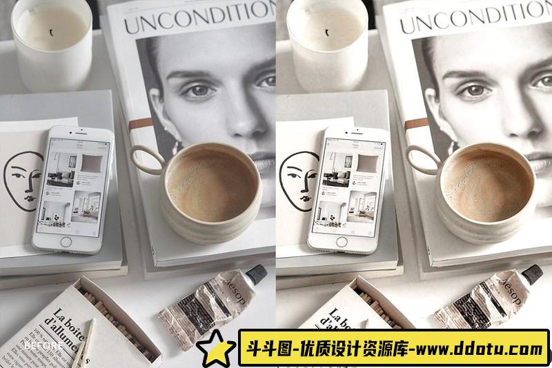 人像LR预设香草奶油风格预设lr预设ps滤镜pr调色lightroom人像lut插件